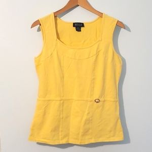 Summer Yellow Tank Top Size Large